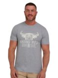 Raging Bull Rugby Dept. T-Shirt, Grey Marl