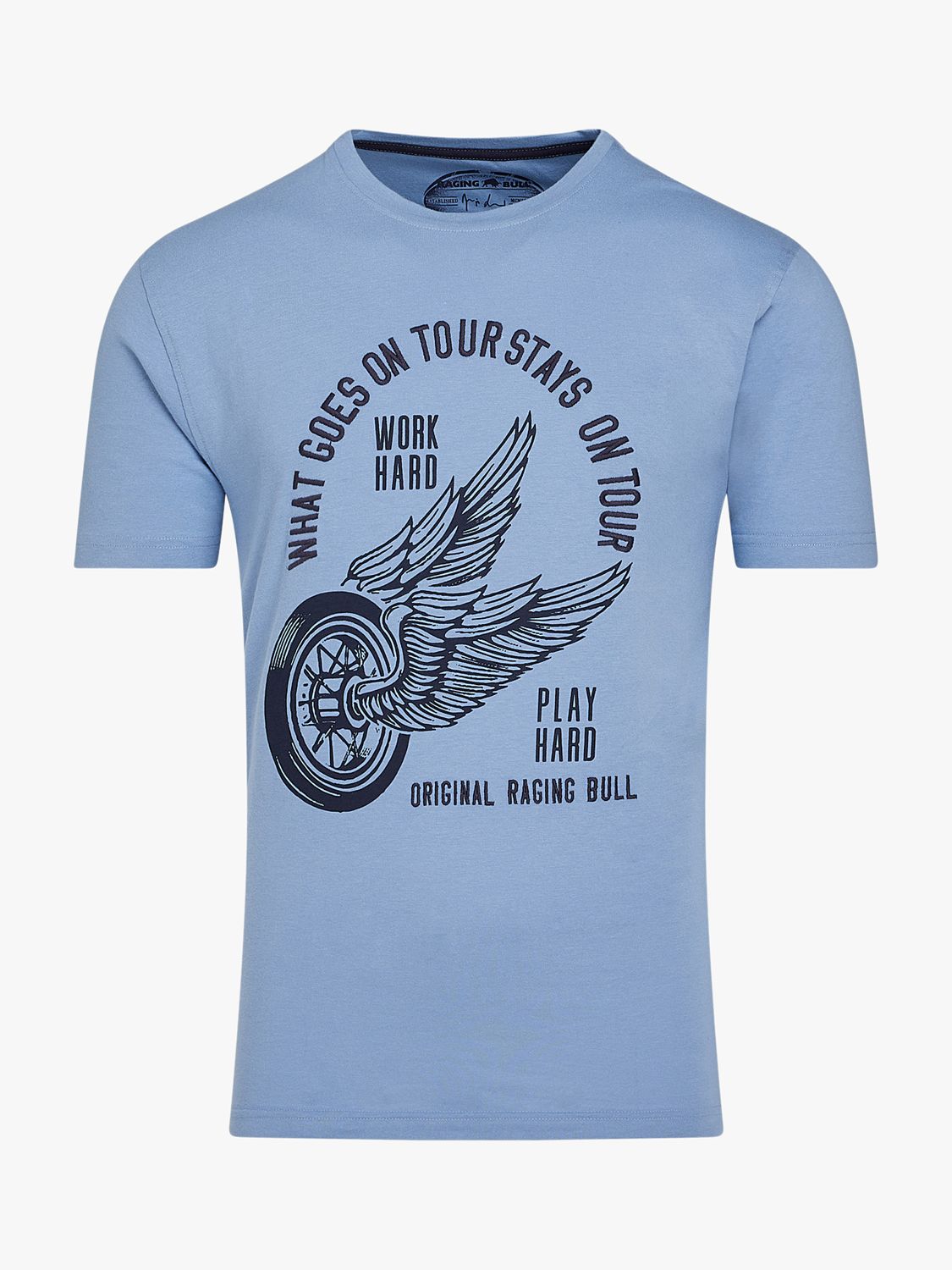 Buy Raging Bull On Tour T-Shirt, Chambray Online at johnlewis.com