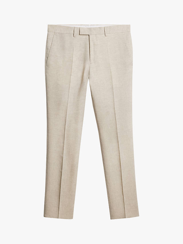 J.Lindeberg Grant Super Linen Trousers, Moonbeam