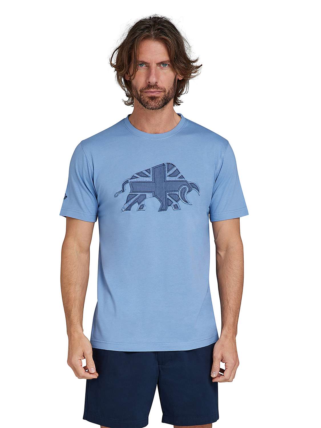 Buy Raging Bull Denim Bull T-Shirt, Chambray Online at johnlewis.com