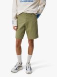 J.Lindeberg Nathan Cloud Satin Shorts, Olive Green