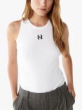 Twist & Tango Azra Logo Racerback Tank Top, White