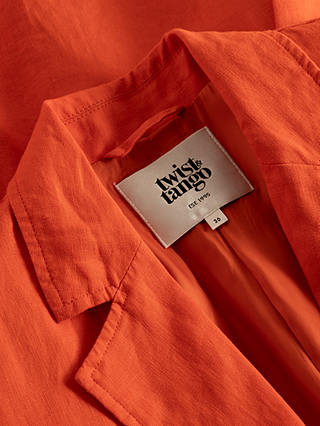 Twist & Tango Presely Linen Blazer, Mandarin Red