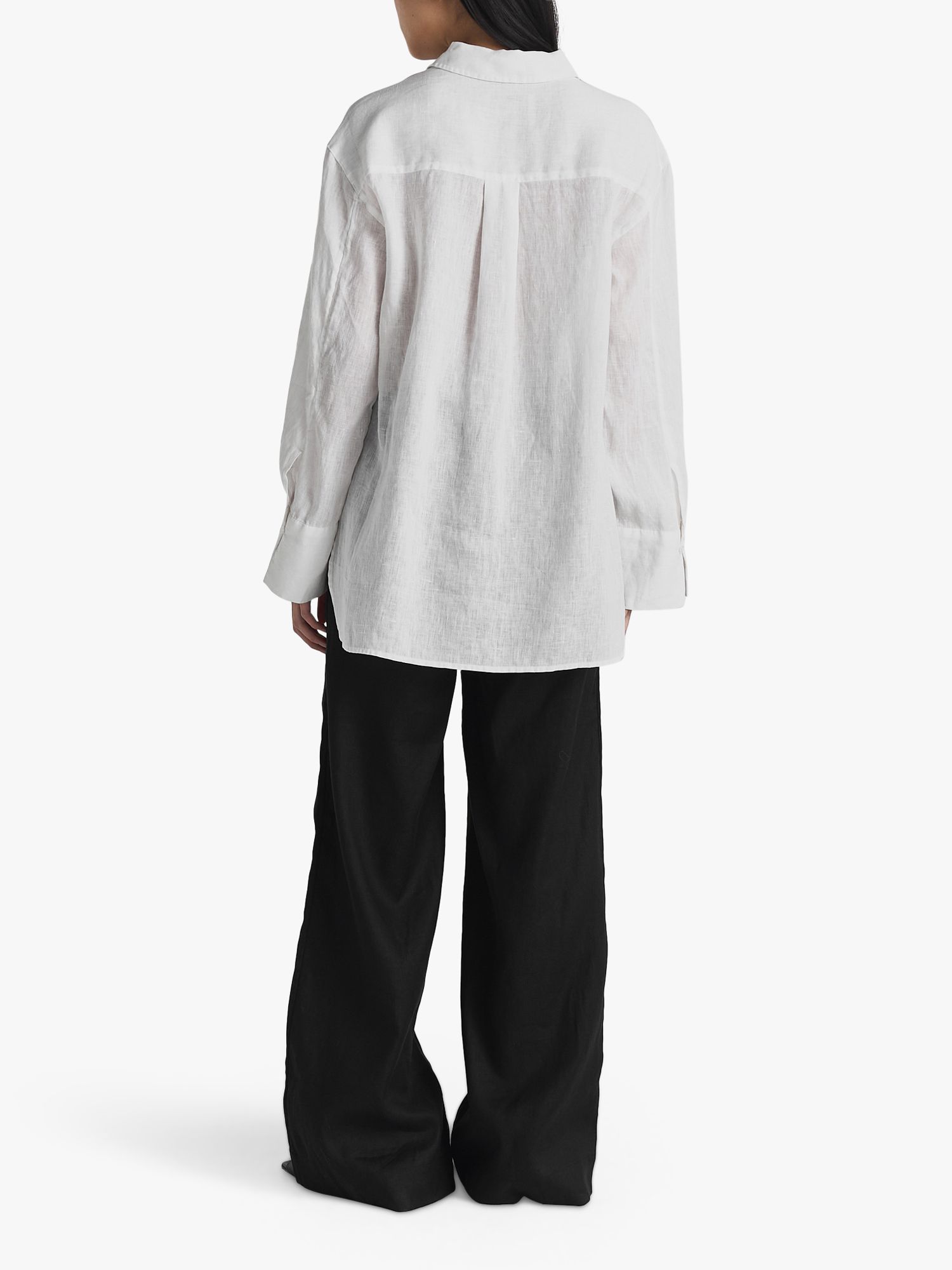Twist & Tango Alexandria Linen Shirt, White, 8