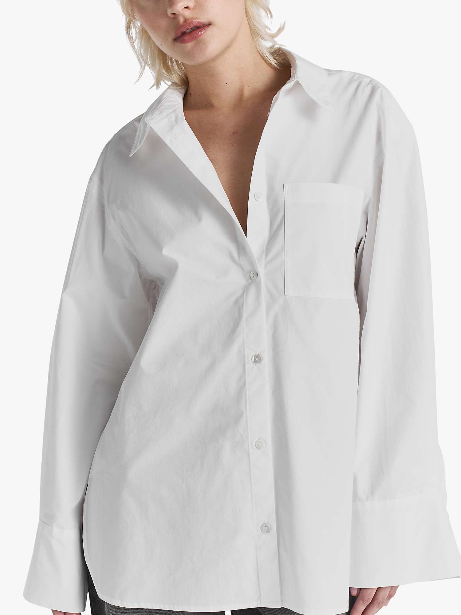 Buy Twist & Tango Fiona Organic Cotton Oversized Shirt, White Online at johnlewis.com