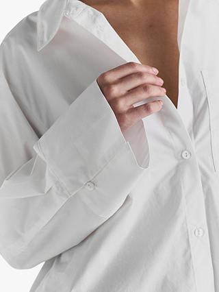 Twist & Tango Fiona Organic Cotton Oversized Shirt, White