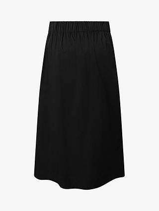 Twist & Tango Freya Soft Cotton Blend Midi Skirt, Black