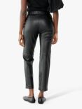 Twist & Tango Camilla Faux Leather Cropped Trousers, Black