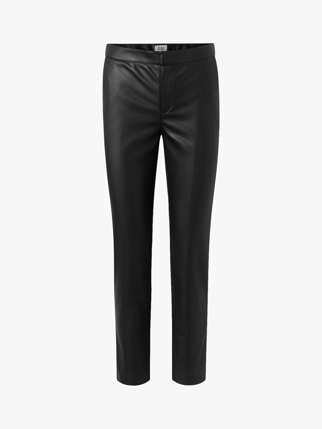 Twist & Tango Camilla Faux Leather Cropped Trousers, Black, 8