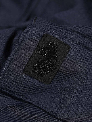 LUKE 1977 Orne Zip Through Polo Shirt, Dark Navy