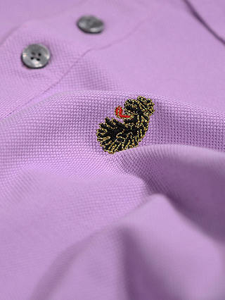 LUKE 1977 New Mead Short Sleeve Polo Top, Lavender