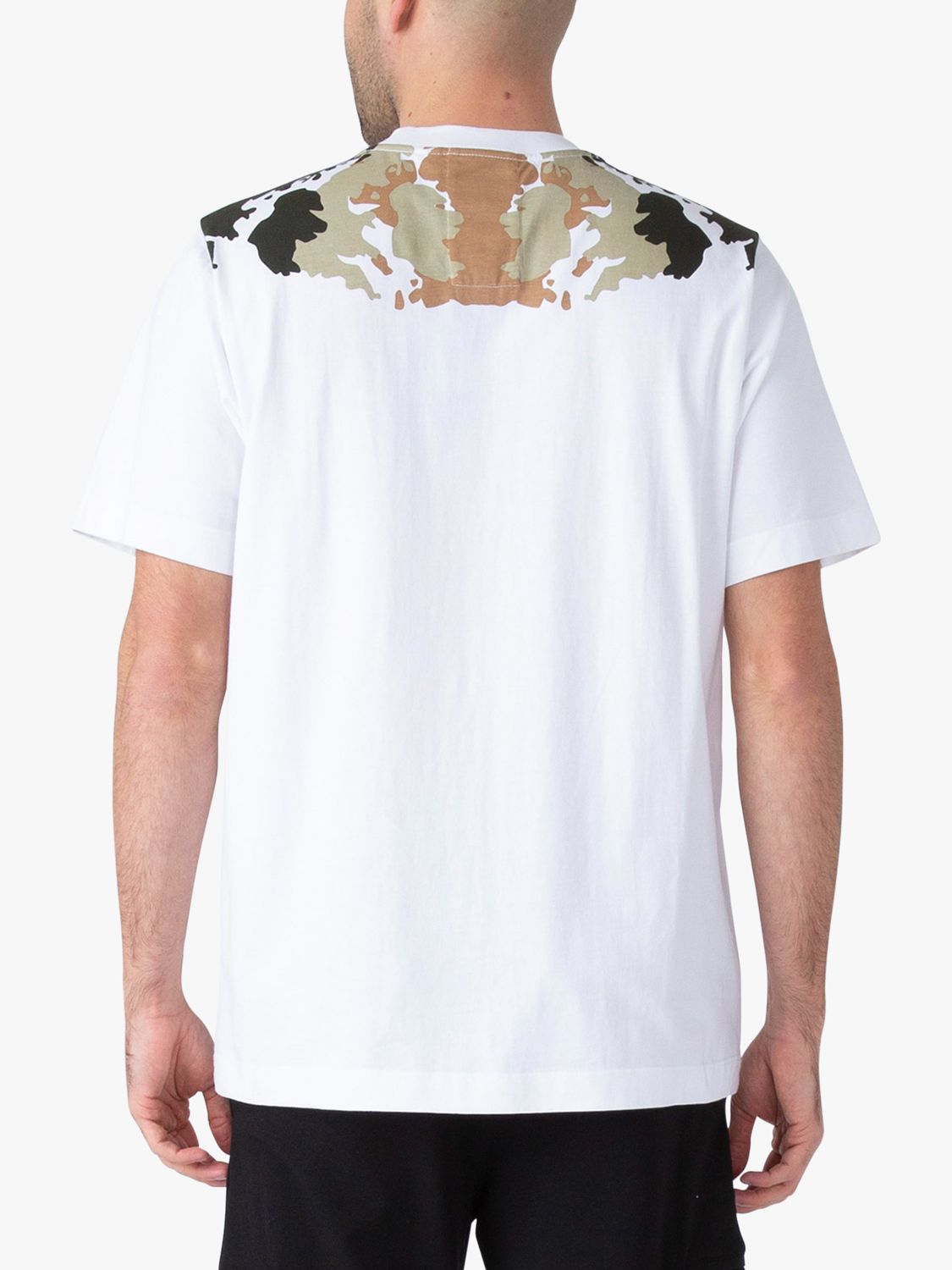 LUKE 1977 Swift Abstract Print Neck T-Shirt, White/Multi, S
