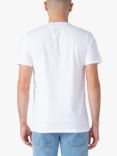 LUKE 1977 Pima Glossy Lion Badge Cotton T-Shirt, White