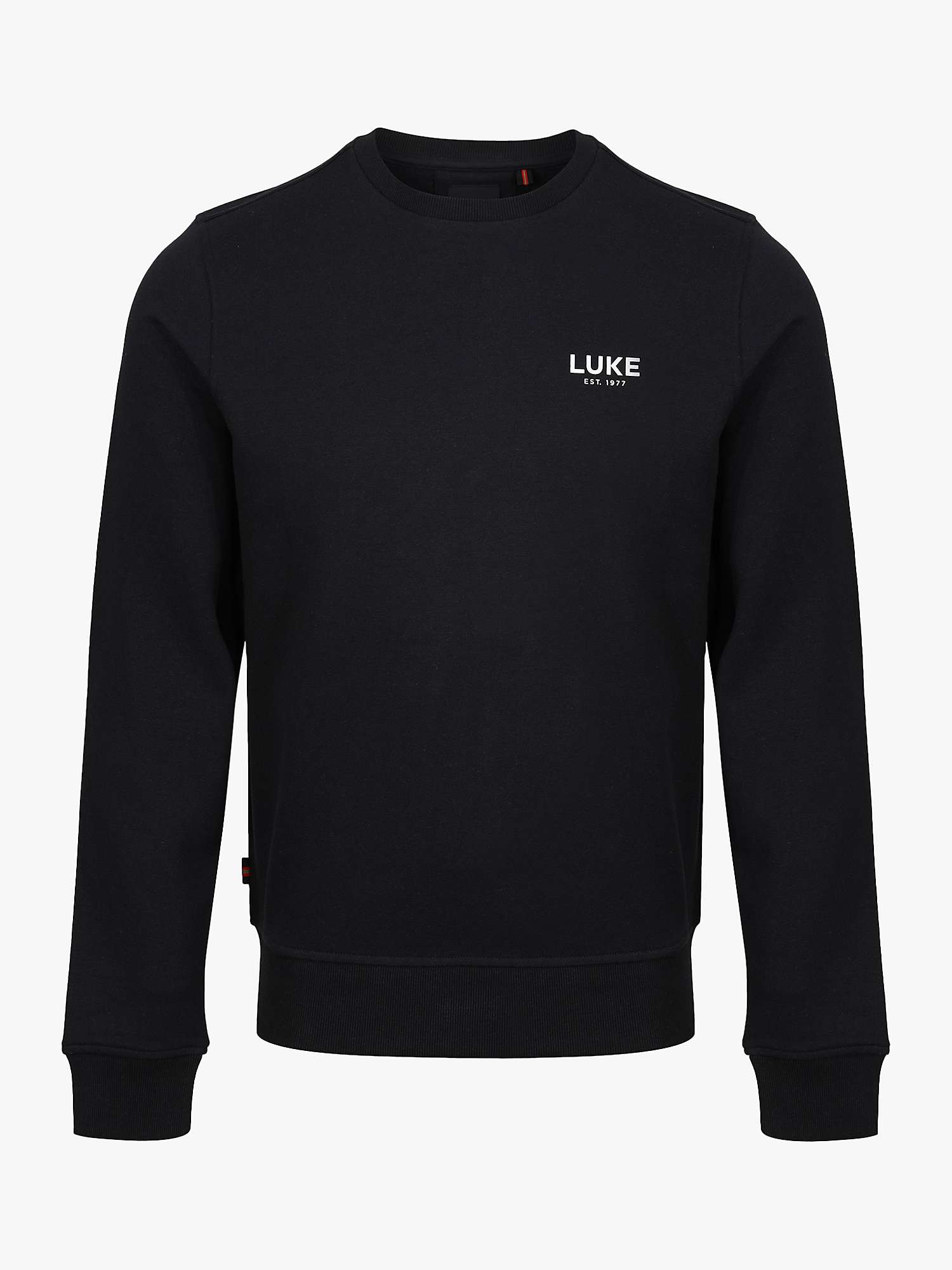 Buy LUKE 1977 Extatic Sweatshirt, Black Online at johnlewis.com