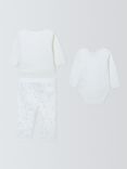 John Lewis Heirloom Collection Baby Bodysuit, Leggings and Reversible Jacket Set