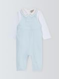 John Lewis Heirloom Collection Baby Pima Cotton Long Sleeve Bodysuit & Dungaree Set