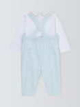 John Lewis Heirloom Collection Baby Pima Cotton Long Sleeve Bodysuit & Dungaree Set