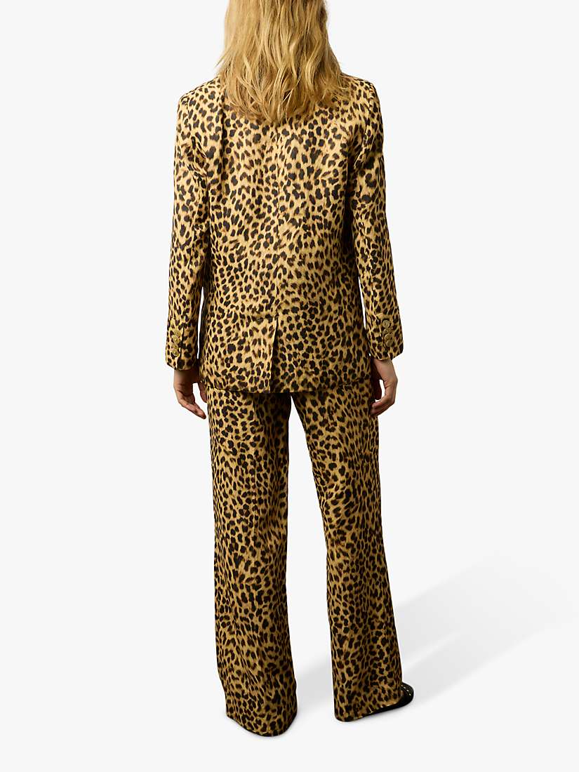 Buy Gerard Darel Beila Leopard Print Blazer, Brown/Multi Online at johnlewis.com