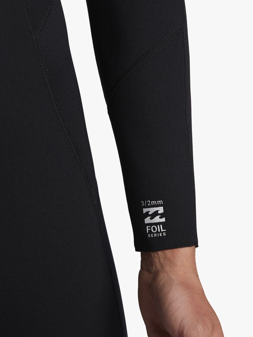 Billabong Back Zip Long Sleeve Wetsuit, Black, XL