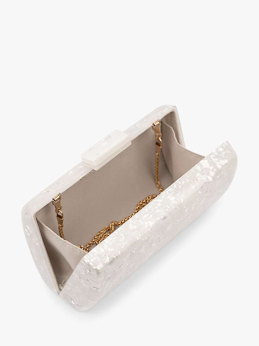 Buy Paradox London Dreamer Acrylic Box Clutch Bag, Ivory Online at johnlewis.com