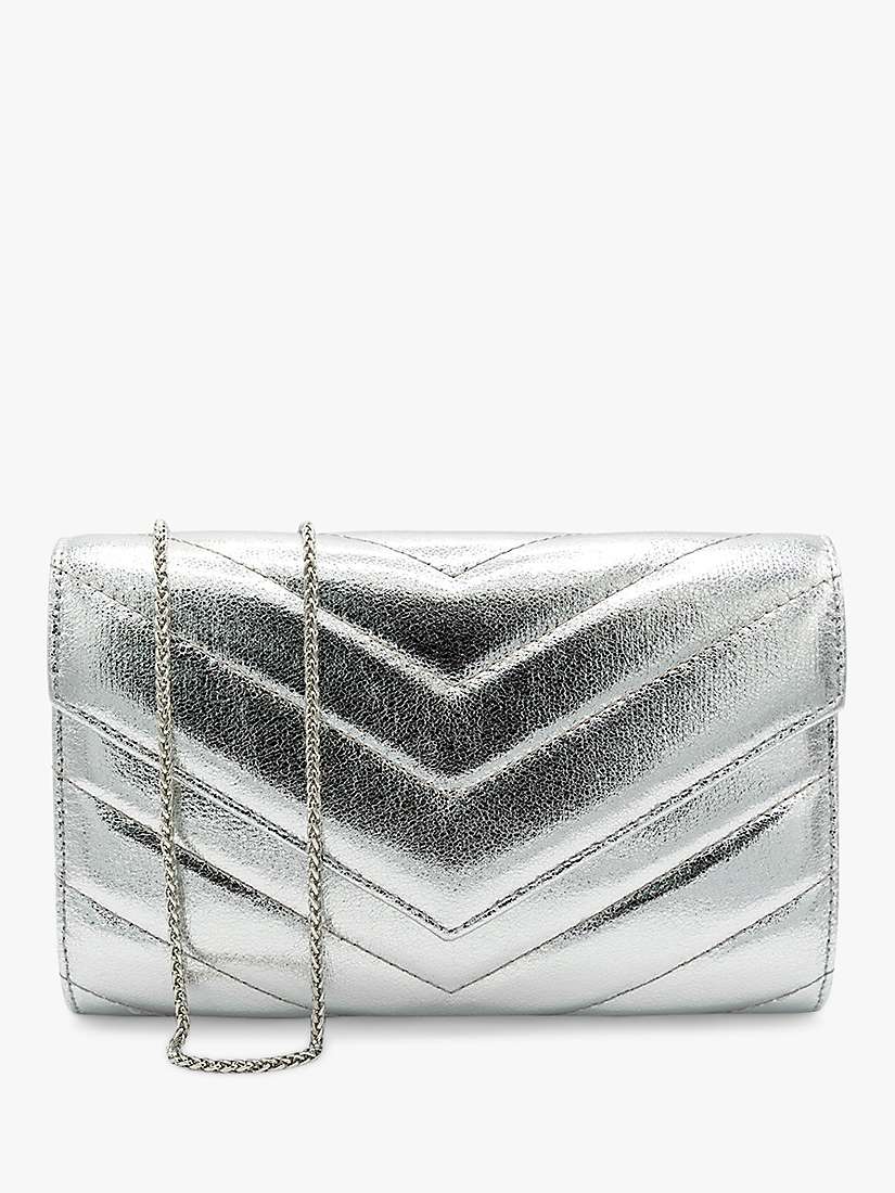 Buy Paradox London Dextra Quilted Metallic Clutch Bag Online at johnlewis.com