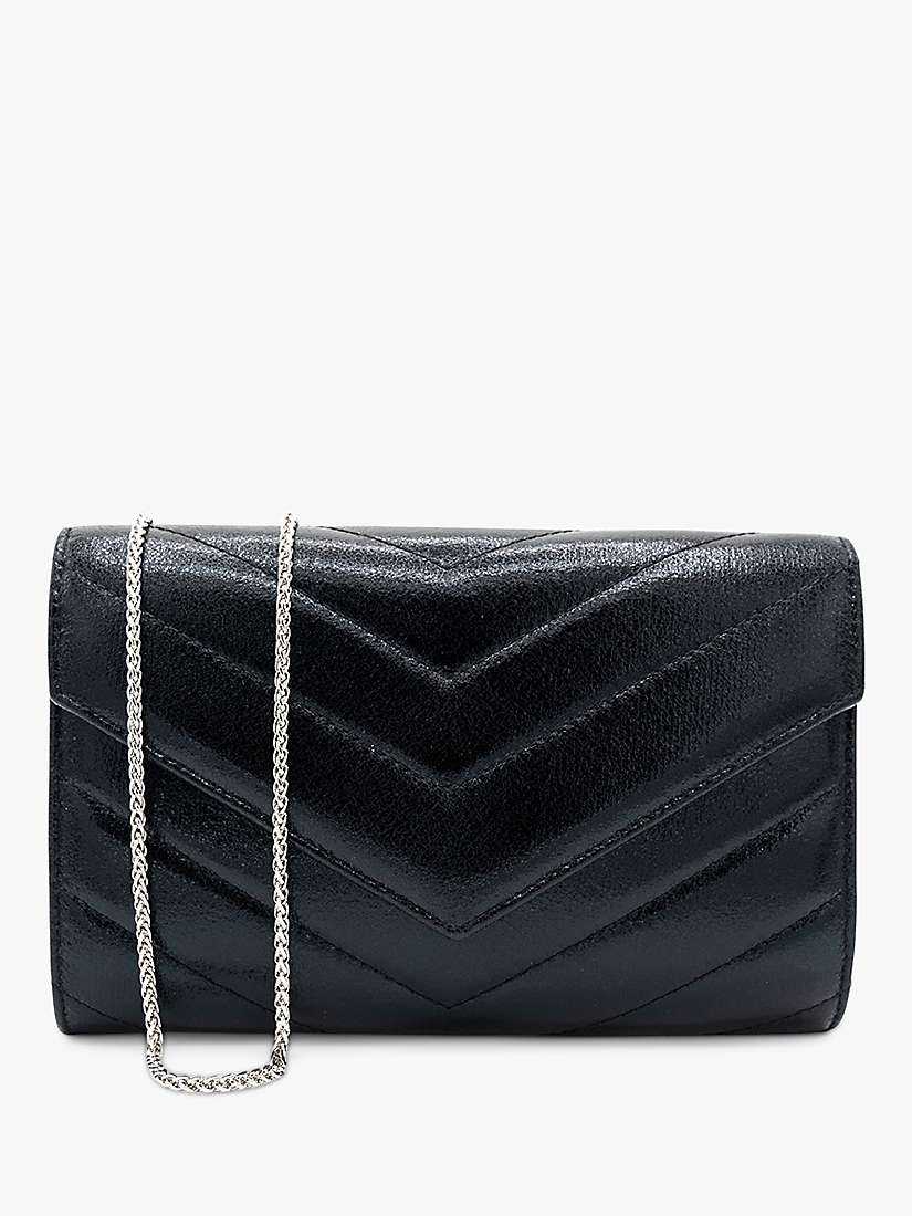 Buy Paradox London Dextra Quilted Clutch Bag, Black Online at johnlewis.com