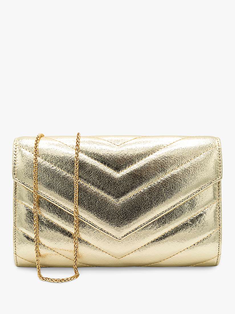 Buy Paradox London Dextra Quilted Metallic Clutch Bag Online at johnlewis.com