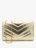 Paradox London Dextra Quilted Metallic Clutch Bag
