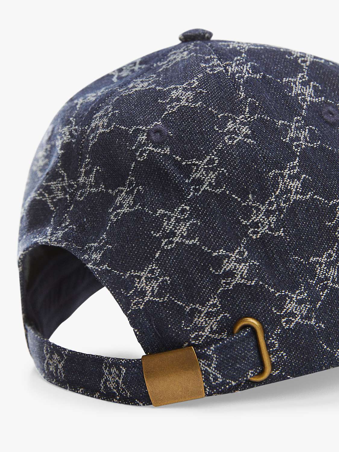 Buy Mango Jack Logo Print Denim Baseball Cap, Dark Blue Online at johnlewis.com