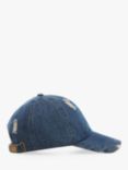 Mango Oslo Ripped Denim Cap, Open Blue