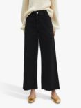 Mango Caherin Wide Leg Jeans, Black