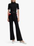 Mango Mart Short Sleeve Jumpsuit, Black