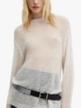 Mango Grumpi Knitted Jumper, Light Beige