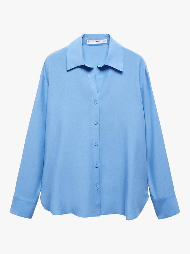 Mango Lima Fluid Shirt, Blue