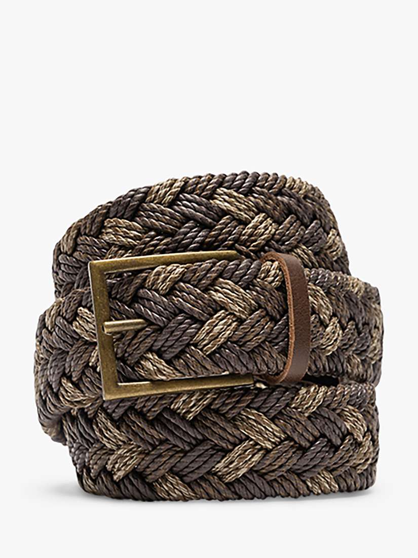 Buy Rodd & Gunn Thames Weave Leather & Stretch Cotton Belt Online at johnlewis.com