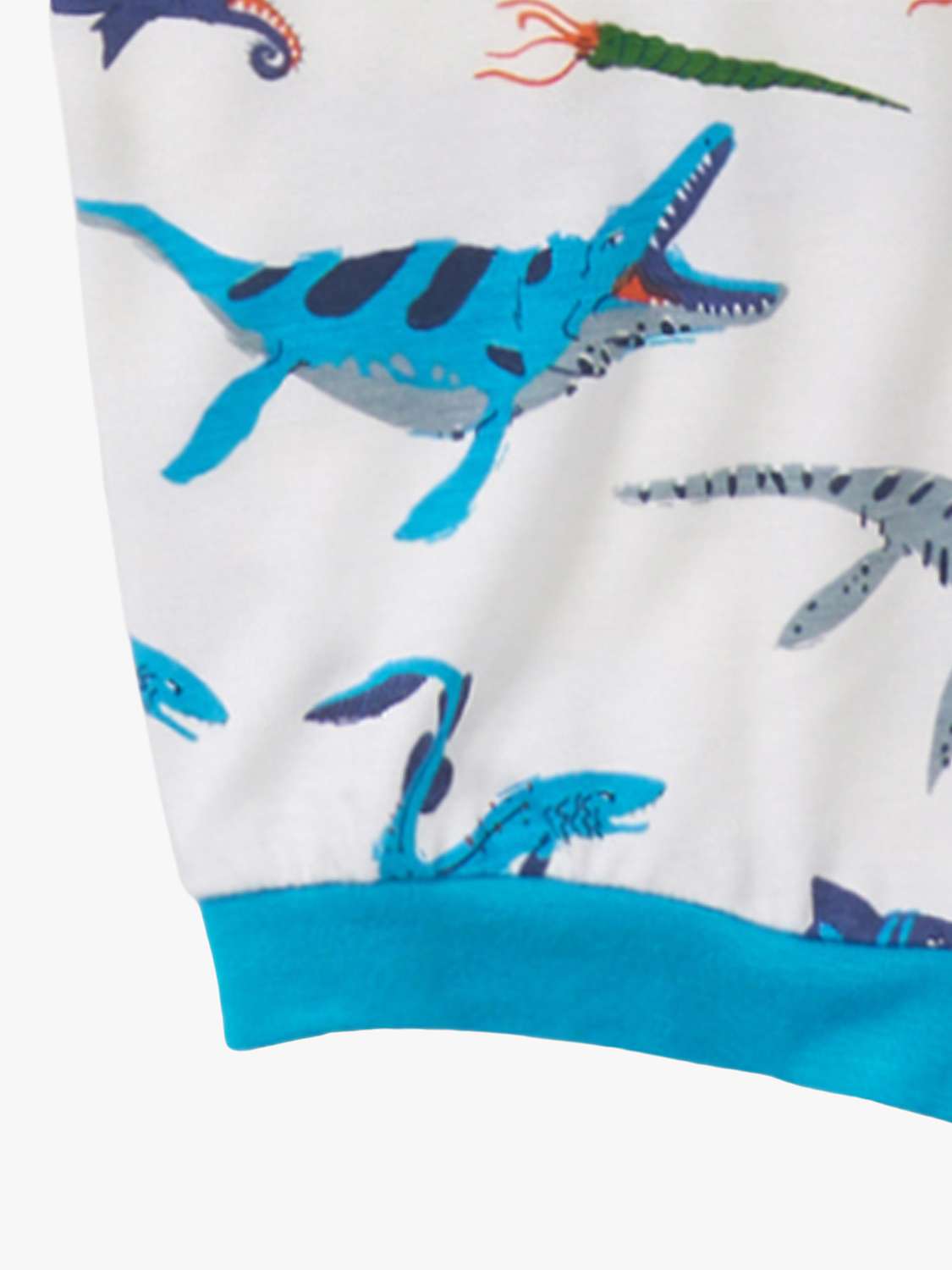 Buy Hatley Kids' Prehistoric Marine Print Short Pyjamas, White/Multi Online at johnlewis.com