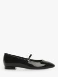 Mango Cloe Patent Ballerina Pumps, Black