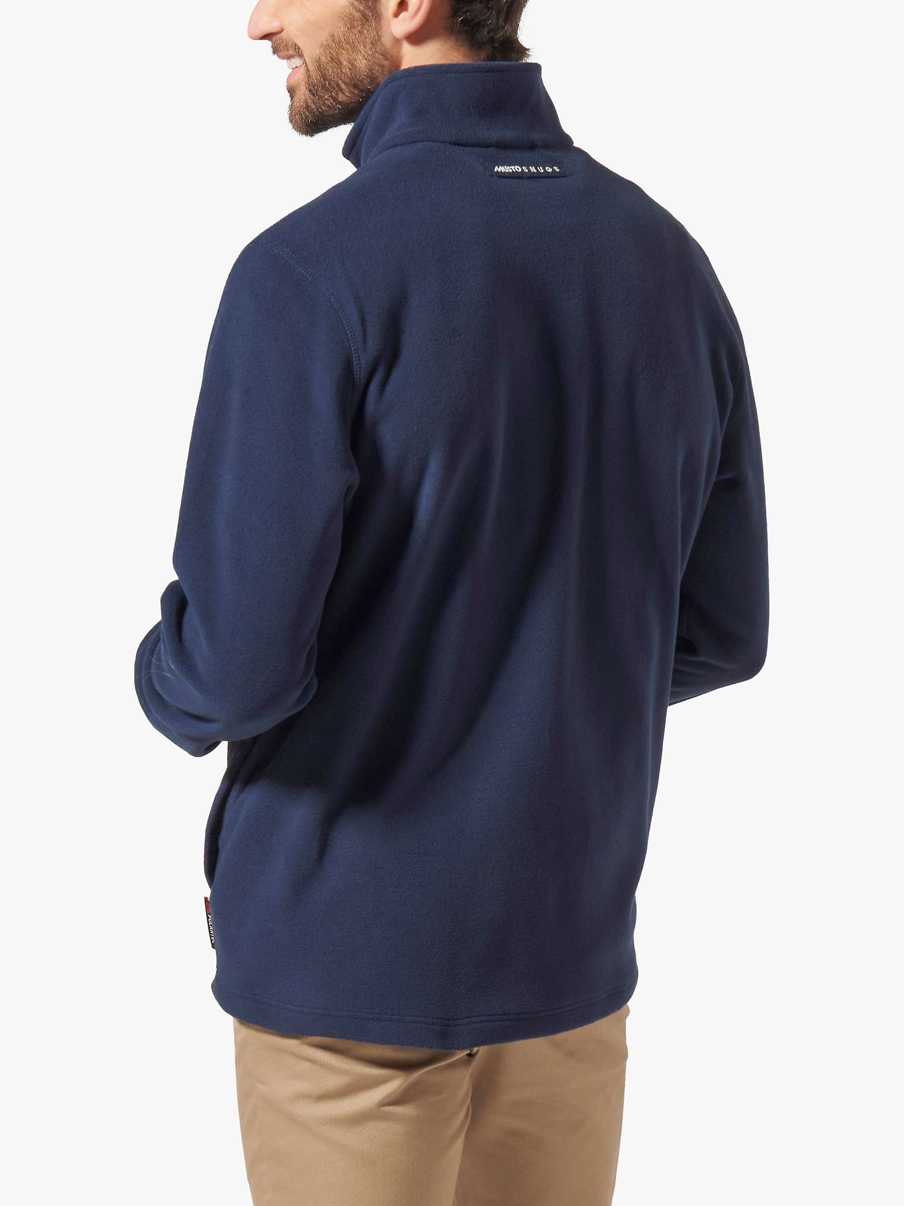 Buy Musto Snug Fleece Top, Navy Online at johnlewis.com