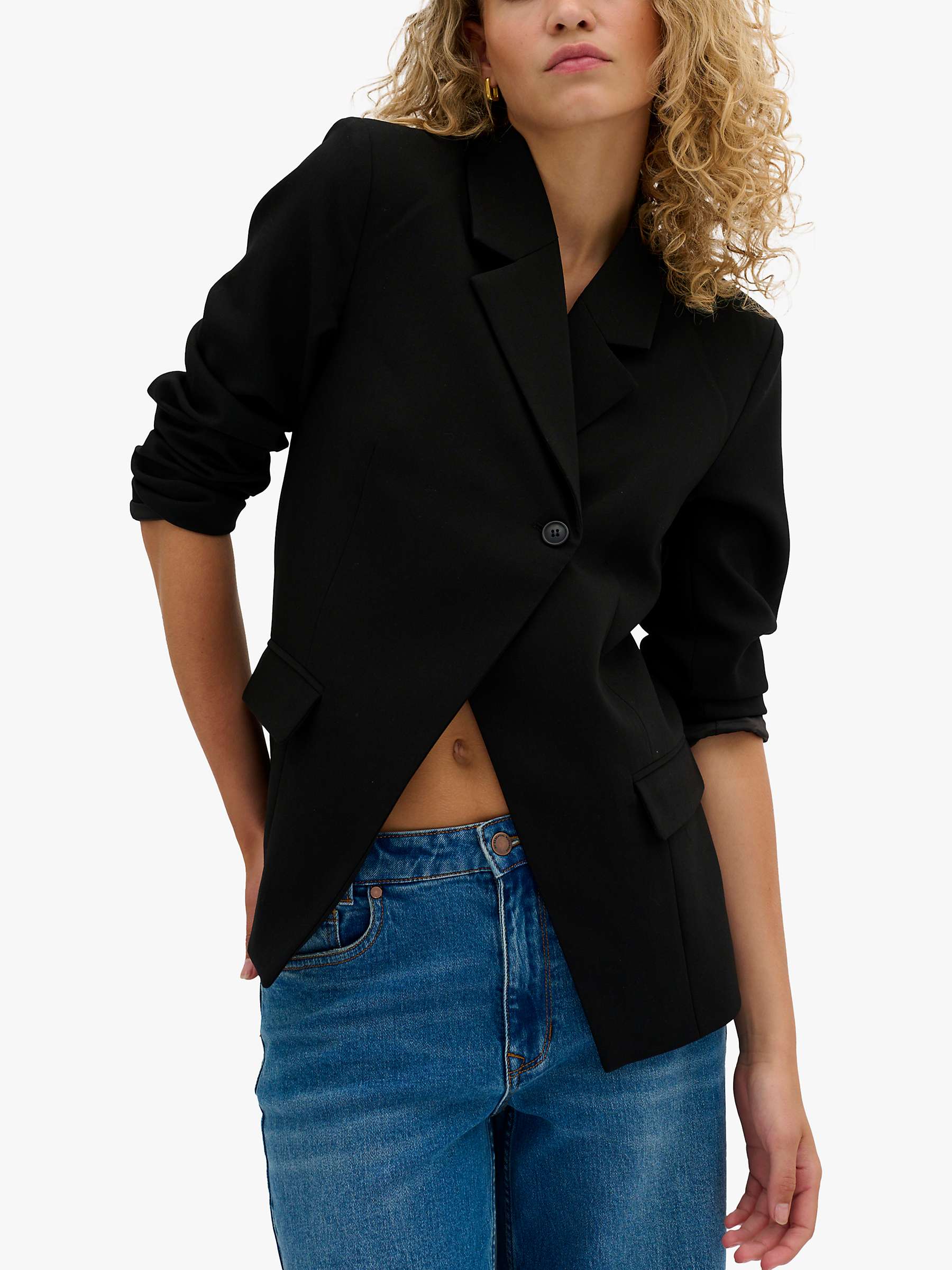 Buy MY ESSENTIAL WARDROBE Space Double Breasted Blazer, Black Online at johnlewis.com