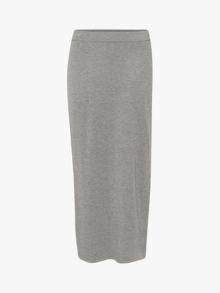 MY ESSENTIAL WARDROBE Emma Pencil Knitted Maxi Skirt, Smoked Pearl Melange