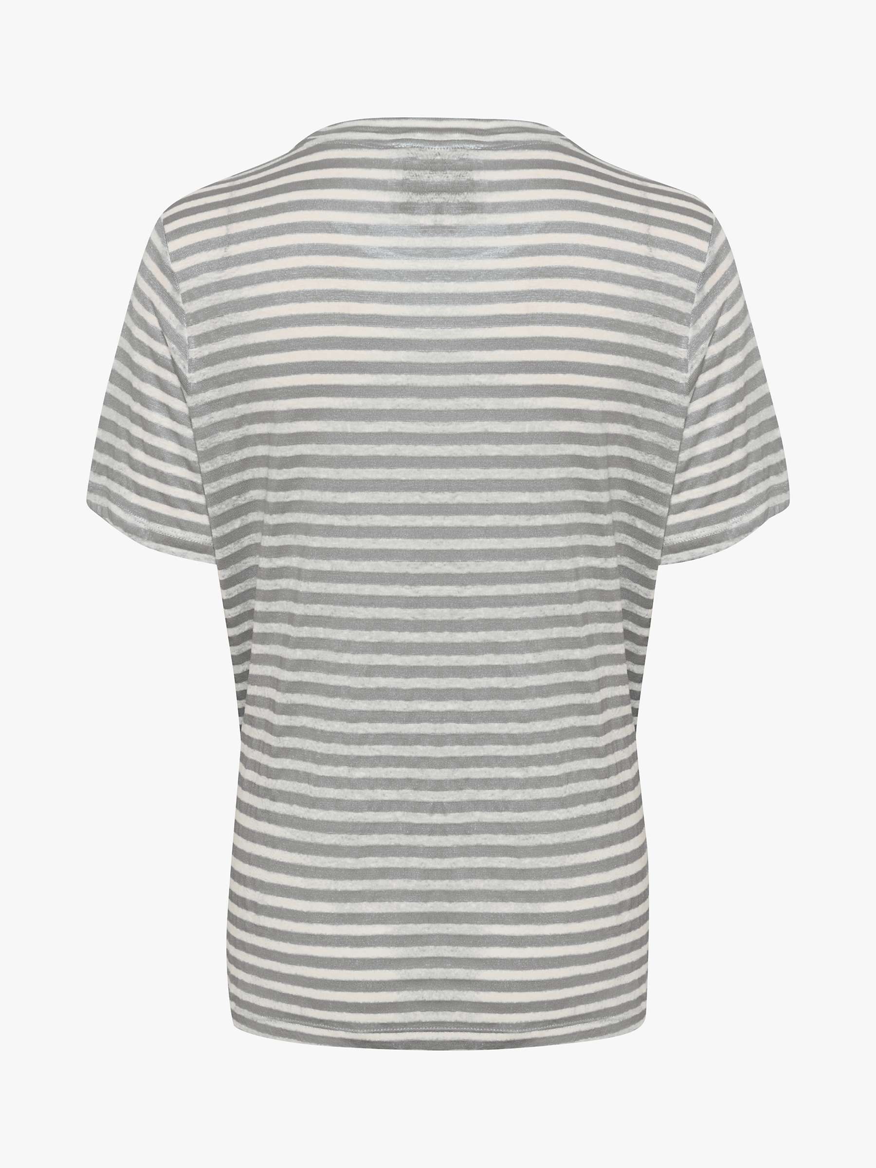 Buy MY ESSENTIAL WARDROBE Lisa Striped Cotton Linen Blend T-Shirt Online at johnlewis.com