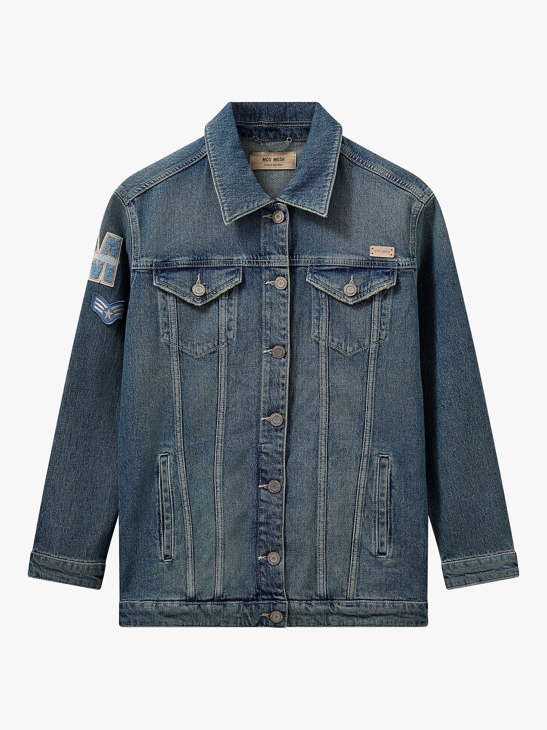 Buy MOS MOSH Baylee Mondra Denim Jacket, Blue Online at johnlewis.com
