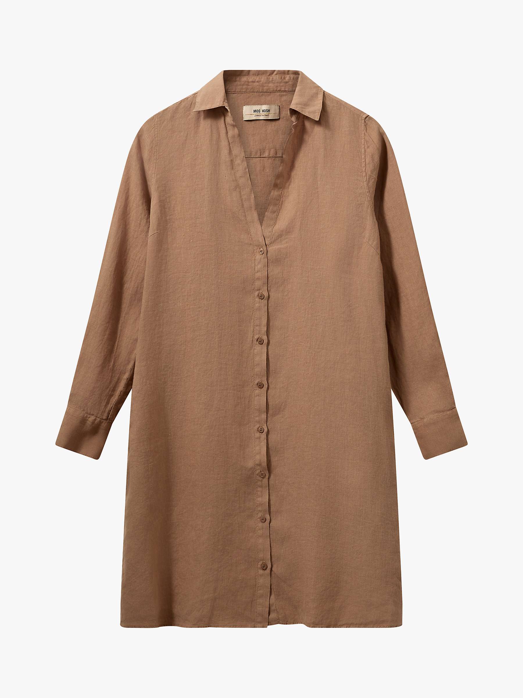 Buy MOS MOSH Rielle Linen Shirt Dress, Cinnamon Swirl Online at johnlewis.com