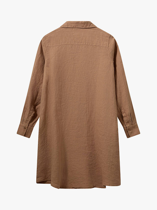 MOS MOSH Rielle Linen Shirt Dress, Cinnamon Swirl