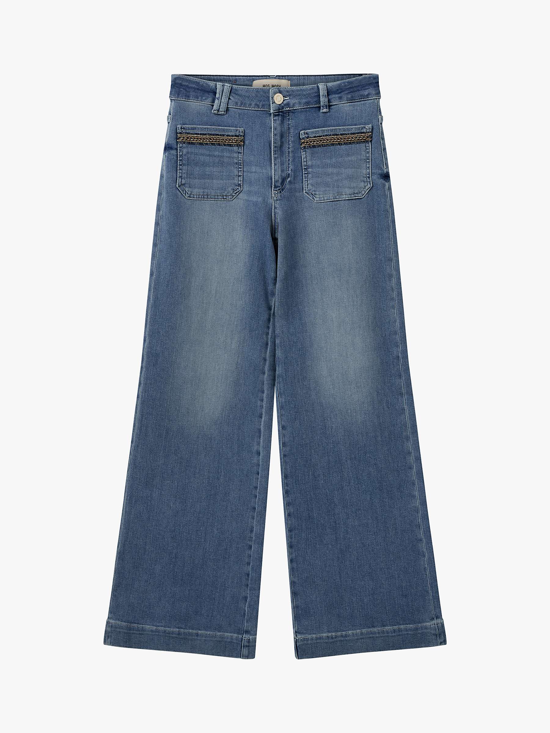 Buy MOS MOSH Colette Pala Wide Leg Jeans, Blue Online at johnlewis.com