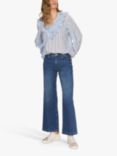 MOS MOSH Dara Stina Flared Jeans, Dark Blue