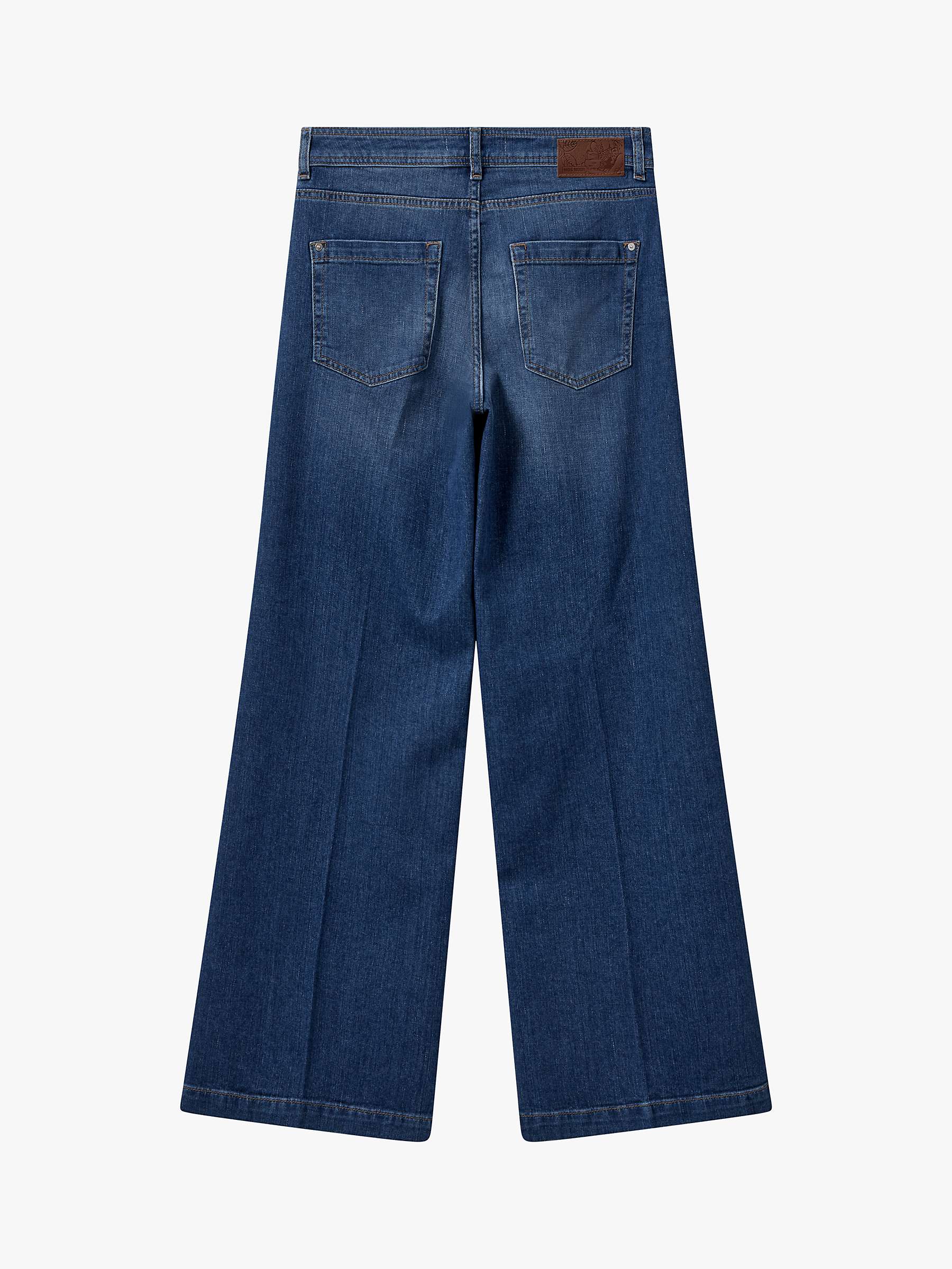 Buy MOS MOSH Dara Stina Flared Jeans, Dark Blue Online at johnlewis.com