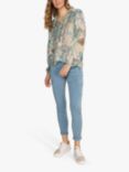 MOS MOSH Eisa Long Sleeve Print Blouse, Wasabi