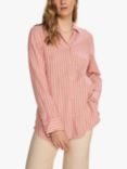 MOS MOSH Elinda Cotton Linen Long Sleeve Shirt, Camellia Rose