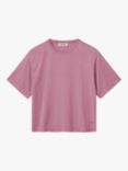 MOS MOSH Kit Lurex Short Sleeve T-Shirt, Begonia Pink, Begonia Pink